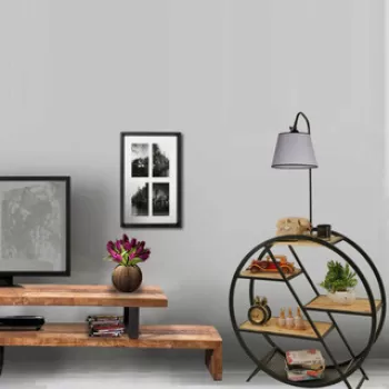 Lampadar, Luin, 534LUN4160, Metal, Gri deschis imagine