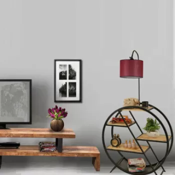 Lampadar, Luin, 534LUN4162, Metal, Rosu claret imagine