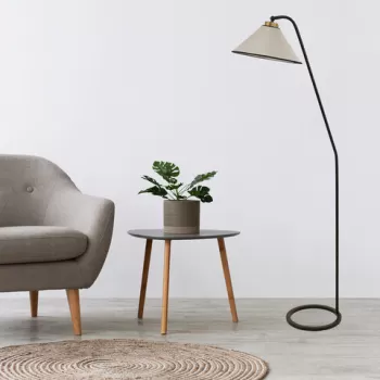 Lampadar, Luin, 534LUN4190, Metal, Gri deschis imagine