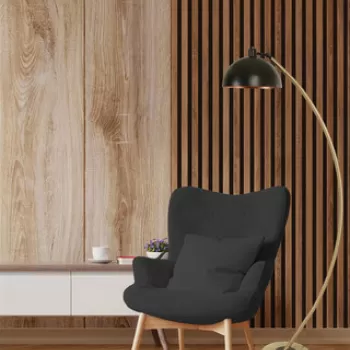 Lampadar, Luin, 534LUN4192, Metal, Aur/Negru imagine