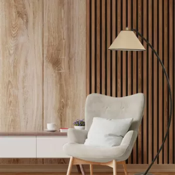 Lampadar, Luin, 534LUN4197, Metal, Negru imagine