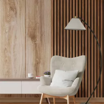 Lampadar, Luin, 534LUN4198, Metal, Gri deschis imagine