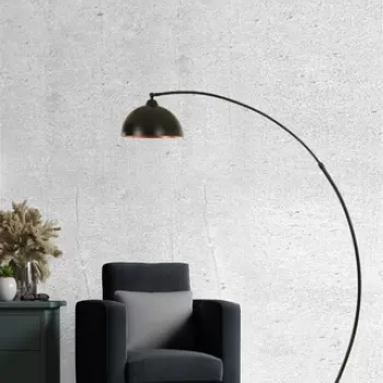 Lampadar, Luin, 534LUN4231, Metal, Negru imagine