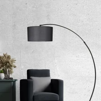 Lampadar, Luin, 534LUN4240, Metal, Negru imagine