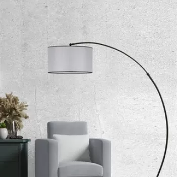 Lampadar, Luin, 534LUN4241, Metal, Gri deschis imagine