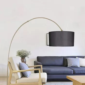 Lampadar, Luin, 534LUN4248, Metal, Negru imagine