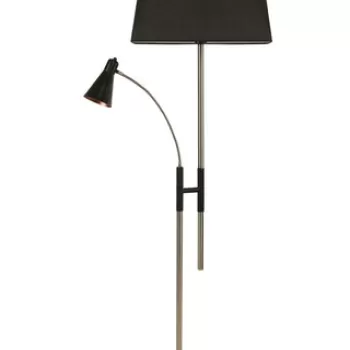 Lampadar, Luin, 534LUN4292, Metal, Negru imagine