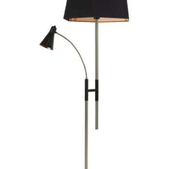 Lampadar, Luin, 534LUN4294, Metal, Negru/Cupru imagine