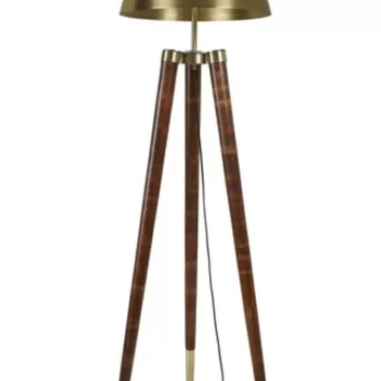 Lampadar, Luin, 534LUN4388, Corp din carpen, Aur / Nuc imagine