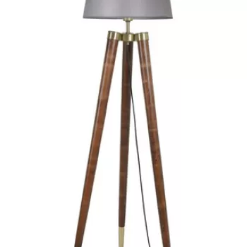 Lampadar, Luin, 534LUN4393, Corp din carpen, Gri/Nuc imagine