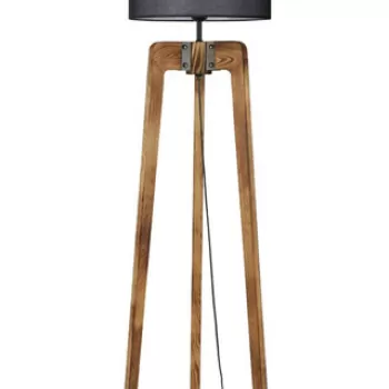 Lampadar, Luin, 534LUN4421, Lemn de brad, Nuc / Negru imagine