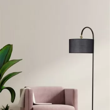 Lampadar, Luin, 534LUN4423, Metal, Negru imagine