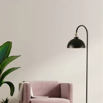 Lampadar, Luin, 534LUN4424, Metal, Negru imagine