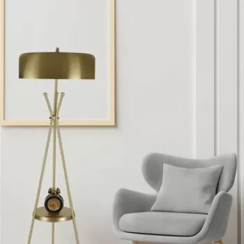 Lampadar, Luin, 534LUN4436, Metal, Auriu imagine