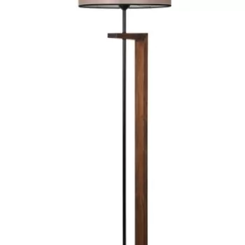 Lampadar, Luin, 8276-3, E27, 60 W, metal/lemn/textil imagine