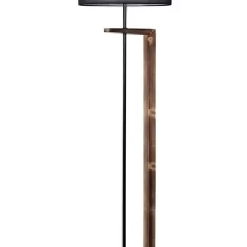 Lampadar, Luin, 8277-2, E27, 60 W, metal/lemn/textil imagine