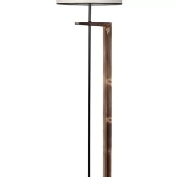 Lampadar, Luin, 8277-4, E27, 60 W, metal/lemn/textil imagine