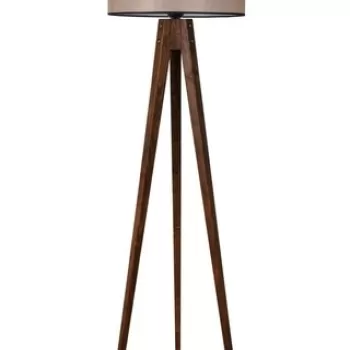 Lampadar, Luin, 8284-2, E27, 60 W, lemn/textil imagine