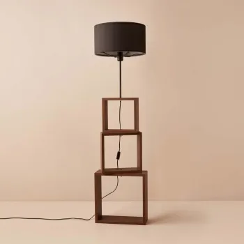 Lampadar, Opviq, 780SGN3519, Negru/Maro imagine