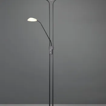 Lampadar Orson, RL, 32.5x180 cm, 28W / 6W, 2x SMD, metal, negru mat imagine