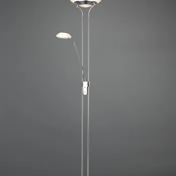 Lampadar Orson, RL, 32.5x180 cm, 28W / 6W, 2x SMD, metal, nichel mat imagine