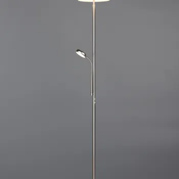 Lampadar Palermo, RL, 28x183 cm, 5W / 18W, 2x SMD, metal, nichel mat imagine