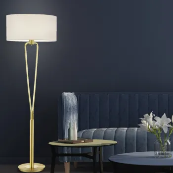 Lampadar Paris II, TRIO, 50x160 cm, 60W, 1x E27, metal, bronz mat imagine