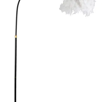 Lampadar Plur, Mauro Ferretti, 1 x E27, 40W, 100x100x150 cm, fier/marmura, alb/negru imagine