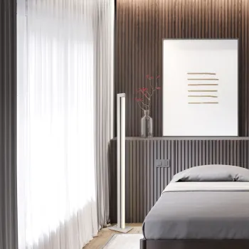 Lampadar Seeker, TRIO, 20x16x130 cm, 21W, 1x SMD, metal, gri imagine