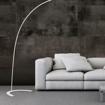 Lampadar Shanghai, TRIO, 65x210 cm, 18W, 1x SMD, metal, alb imagine