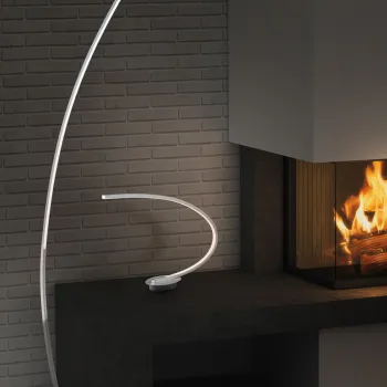 Lampadar Solo, RL, 15x35x158 cm, 11W, 1x SMD, metal, argintiu lucios imagine