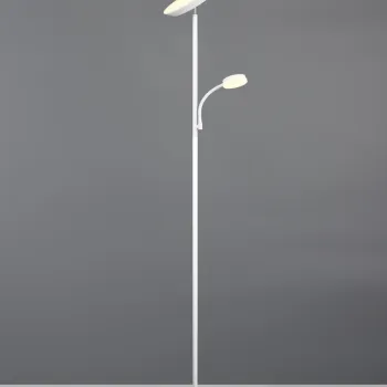 Lampadar Specter, RL NOW, 25/9.3x178 cm, 17W/4.5, 2x SMD, metal, alb mat imagine
