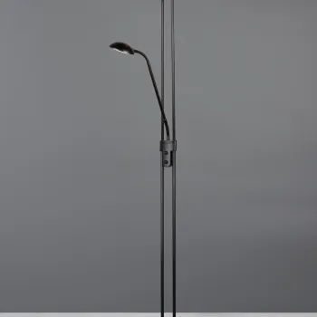 Lampadar Spock, RL, 25x180 cm, 19W / 5W, 2x SMD, metal, negru mat imagine