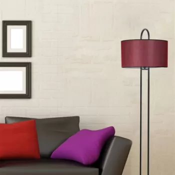 Lampadar, Stala, 846STL2956, Metal, Rosu claret imagine