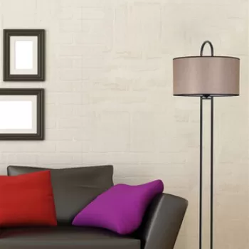 Lampadar, Stala, 846STL2958, Metal, Bej / Negru / Bronz imagine