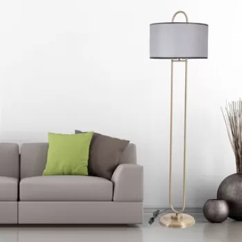 Lampadar, Stala, 846STL2965, Metal, Gri imagine