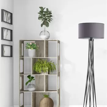 Lampadar, Stala, 846STL2971, Metal, Gri inchis imagine