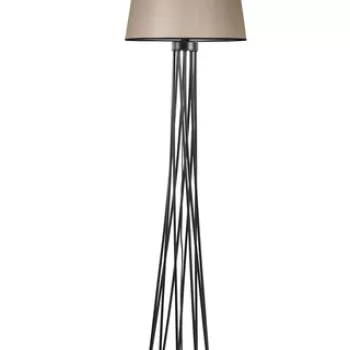 Lampadar, Stala, 846STL2974, Metal, Bej/Negru imagine