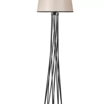 Lampadar, Stala, 846STL2976, Metal, Bej/Negru imagine