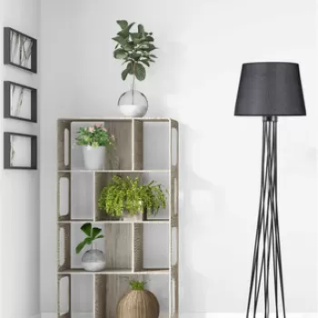 Lampadar, Stala, 846STL2977, Metal, Negru imagine