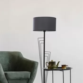 Lampadar, Stala, 846STL3548, Metal, Negru imagine