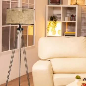 Lampadar, Stala, 846STL3566, Metal, Negru imagine