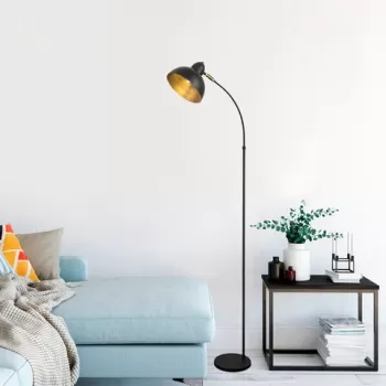 Lampadar, Varzan - 10855, Fulgor, 20 x 43 x 162 cm, 1 x E27, 15W, negru imagine