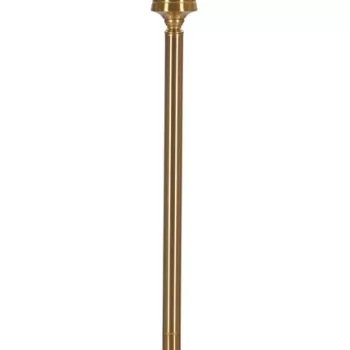 Lampadar Whity, Mauro Ferretti, O41 x 160 cm, 1 x E27, 40W, fier/textil, auriu/alb imagine