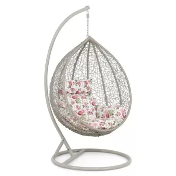 Leagan gradina/terasa, Bowl, 103 x 100 x 200 cm, gri/multicolor imagine