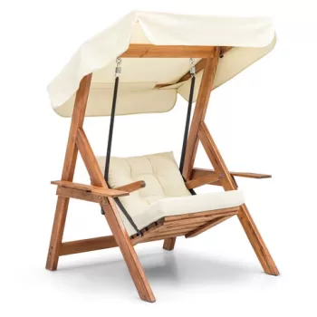 Leagan gradina/terasa, Hudson, Galata Swing S1, Crema imagine