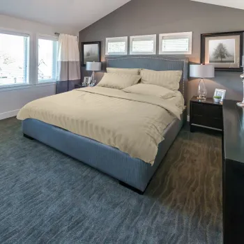 Lenjerie de pat, 2 persoane, 100% Bambus, 6 piese, 200x220 cm, Beige imagine