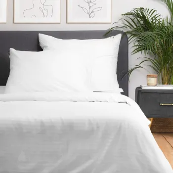 Lenjerie de pat Agnes, Homla, 200x220 cm, bumbac/poliester, alb imagine