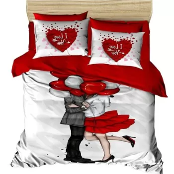 Lenjerie de pat dubla 3 piese, 154, Pearl Home, Bumbac imagine