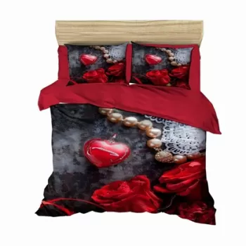 Lenjerie de pat dubla 3 piese, 171, Pearl Home, Bumbac imagine